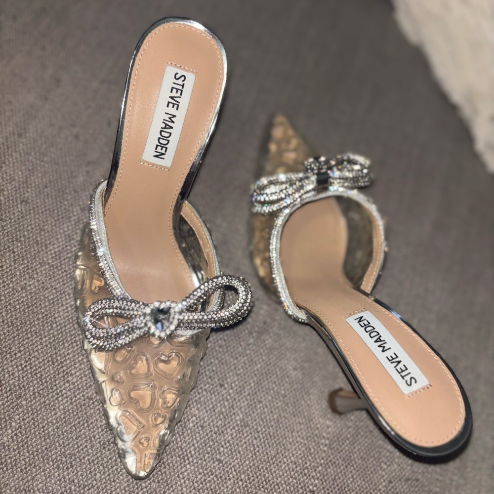 Steve Madden Embellished Women's Heels with bubble hearts